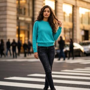 HAND KNITTED PULLOVER