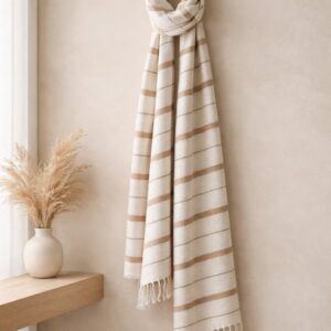 HANDKNITTED STRIPED SCARF